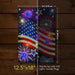 Stars and Stripes Patriotic Light Up LED Burlap Garden Flag
