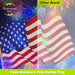 American Fireworks Light Up LED Burlap Garden Flag