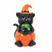 Black Cat Witch Cauldron Polystone Figurine