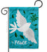 Want Peace Dove Garden Flag