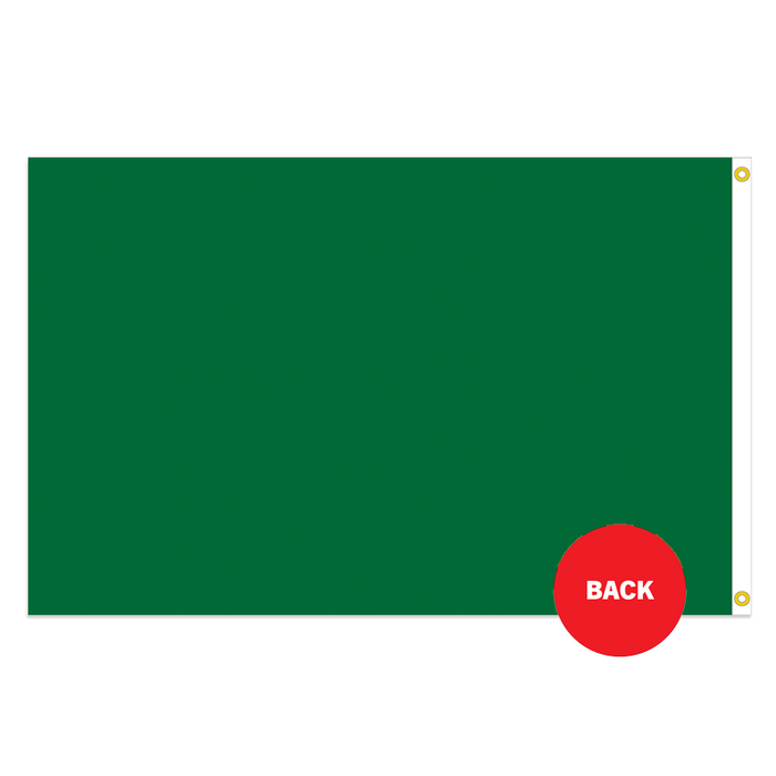 Green Solid Color Attention Flag - Made in USA