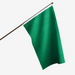 Green Solid Color Attention Flag - Made in USA