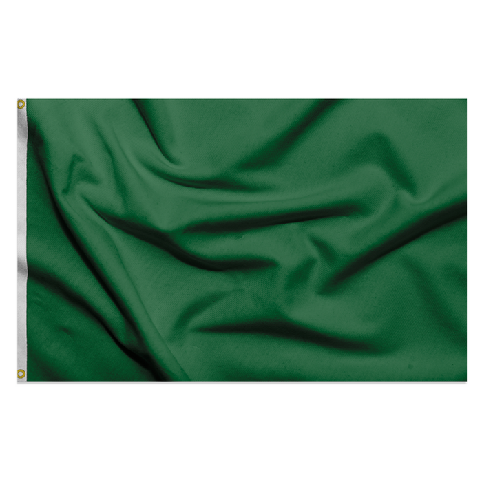 Green Solid Color Attention Flag - Made in USA