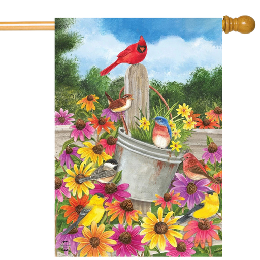 Spring Bird Gathering Banner Flag