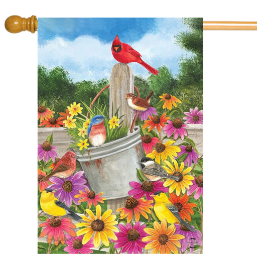 Spring Bird Gathering Banner Flag