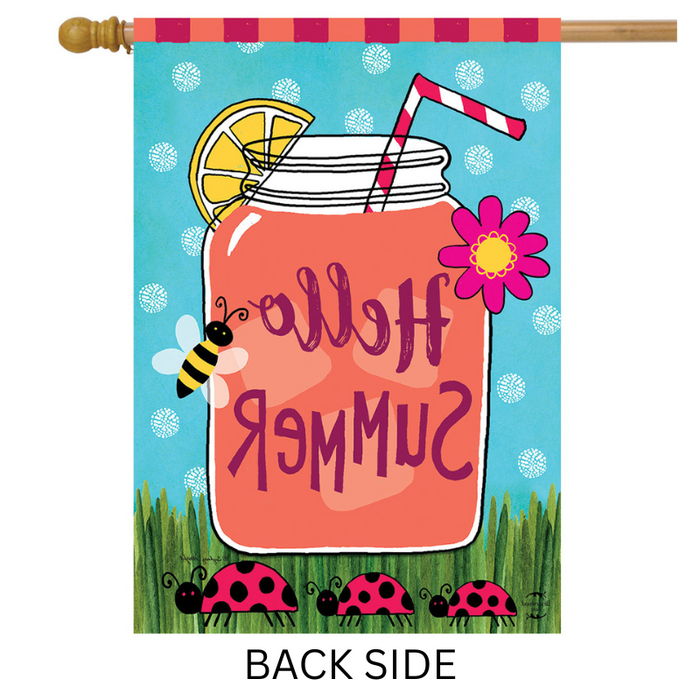 Welcome Summer Lemonade Banner Flag