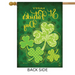 Lucky Shamrocks Banner Flag