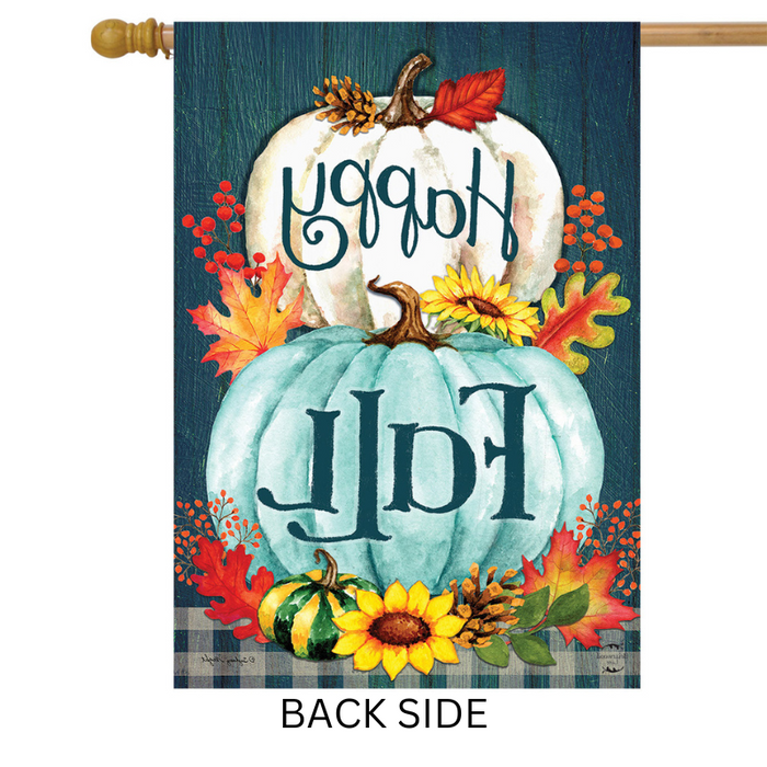 Happy Fall Pumpkins Banner Flag