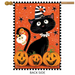 Black Kitty Halloween Banner Flag