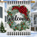 Winter Wreath Banner Flag