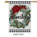 Winter Wreath Banner Flag