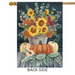 Sunflowers and Hydrangeas Banner Flag