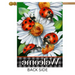 Ladybugs and Daisies Banner Flag