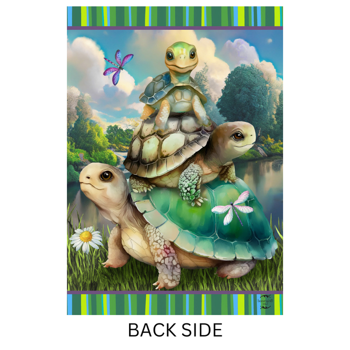 Turtle Trio Decorative Flag