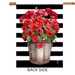 Striped Geraniums Banner Flag