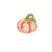 White Mini Glass Fall Pumpkin