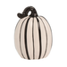 Black & White Striped Dolomite Pumpkin - Tall