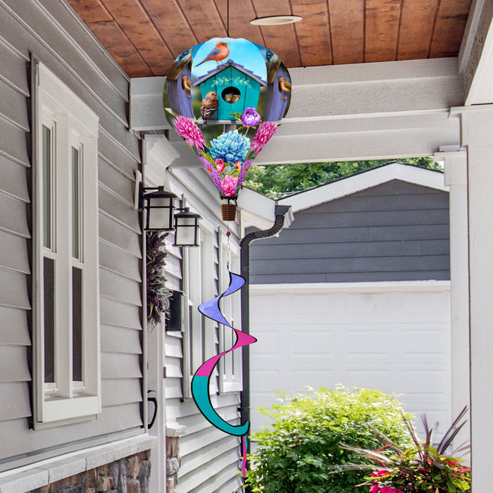 Colorful Birdhouses Hot Air Balloon Twister