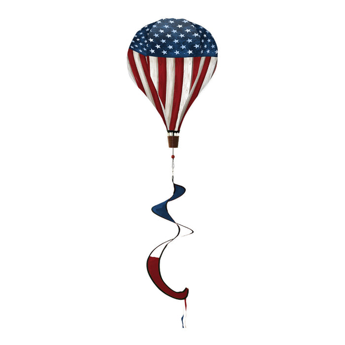 Wooden American Flag Hot Air Balloon Twister