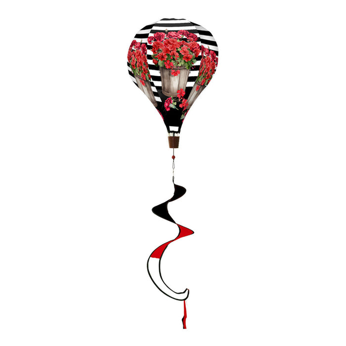 Striped Geraniums Hot Air Balloon Twister