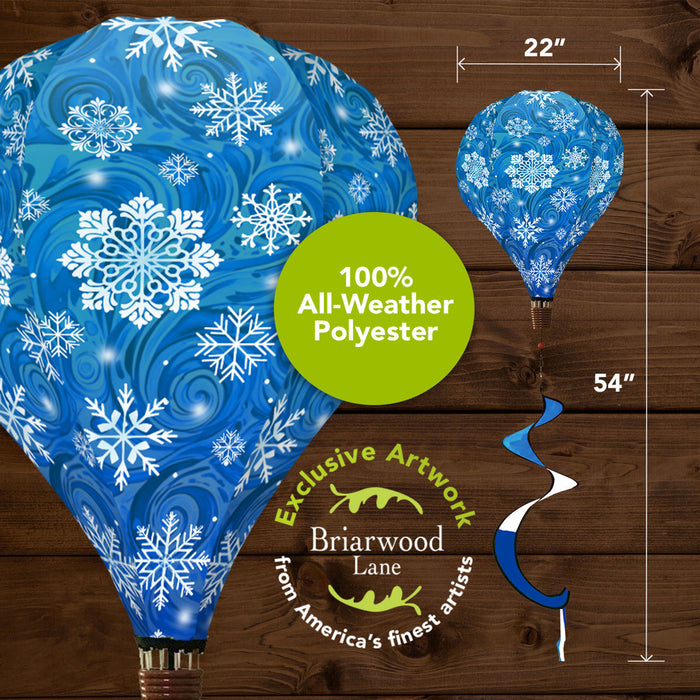 Let it Snow Snowflakes Hot Air Balloon Twister