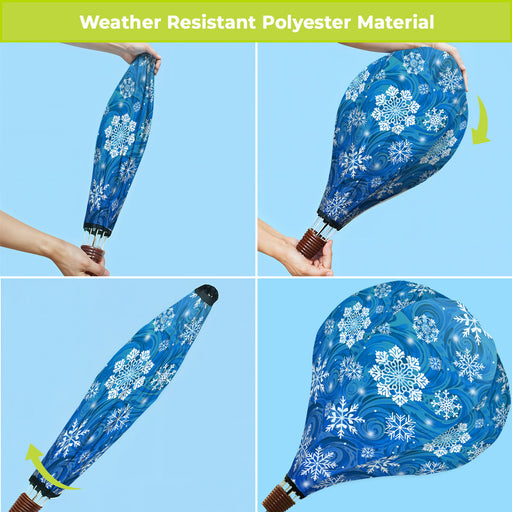 Let it Snow Snowflakes Hot Air Balloon Twister