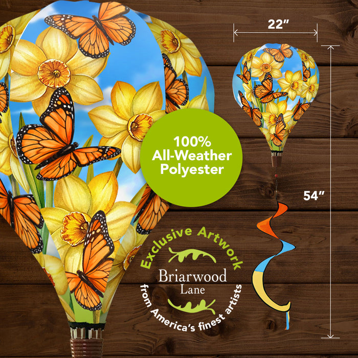 Monarch Butterflies Hot Air Balloon Spinner
