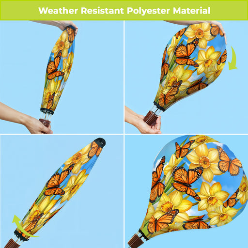 Monarch Butterflies Hot Air Balloon Spinner