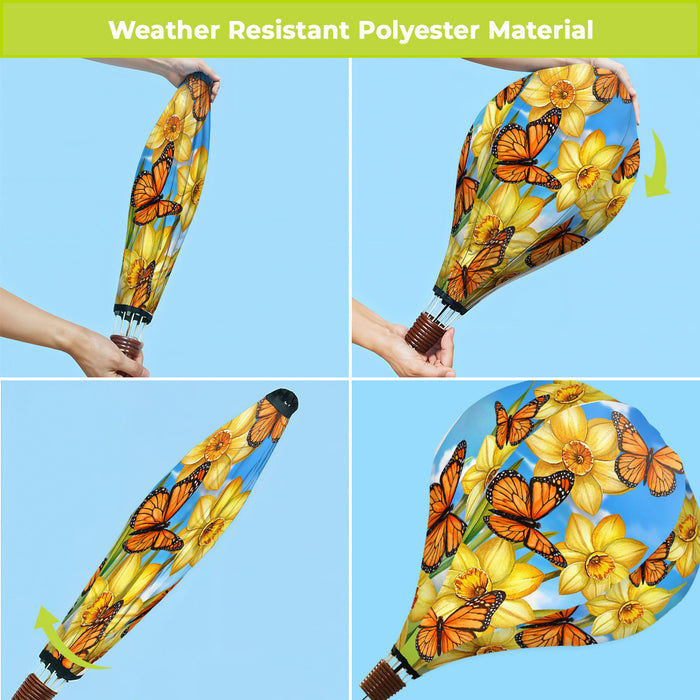 Monarch Butterflies Hot Air Balloon Spinner
