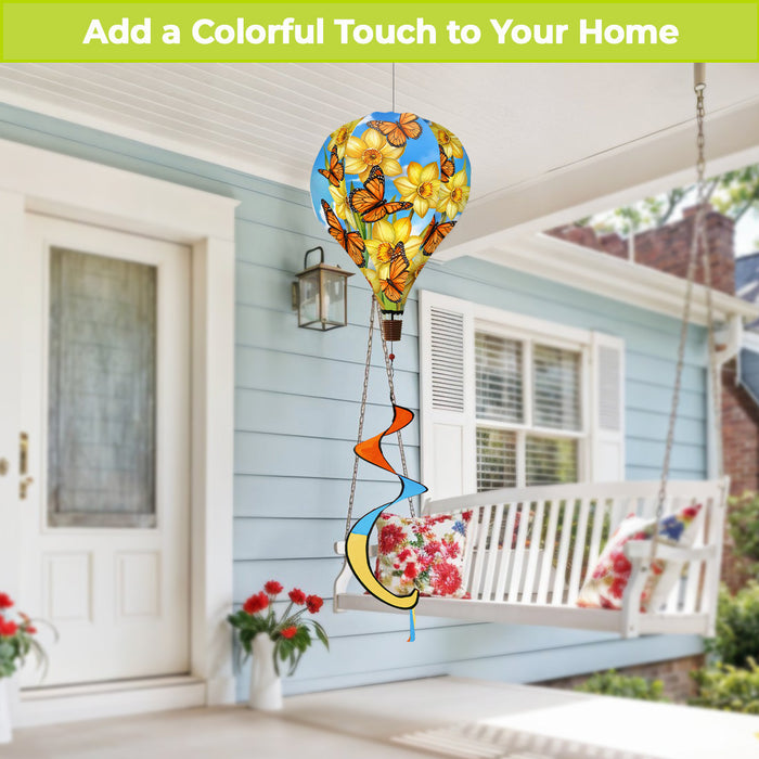 Monarch Butterflies Hot Air Balloon Spinner