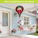 Snowman in Lights Hot Air Balloon Twister