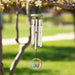 22" Glass Butterfly Habitats Wind Chime