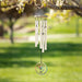 22" Glass Hummingbird Habitats Wind Chime