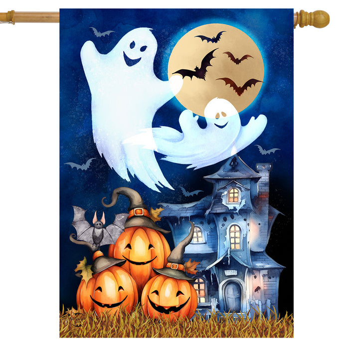 Halloween Haunting Banner Flag