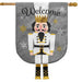 The Nutcracker Shaped Burlap Banner Flag