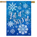 Let it Snow Snowflakes Banner Flag