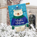 Winter Welcome Polar Bear Burlap Banner Flag