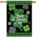 Scattered Shamrocks Banner Flag