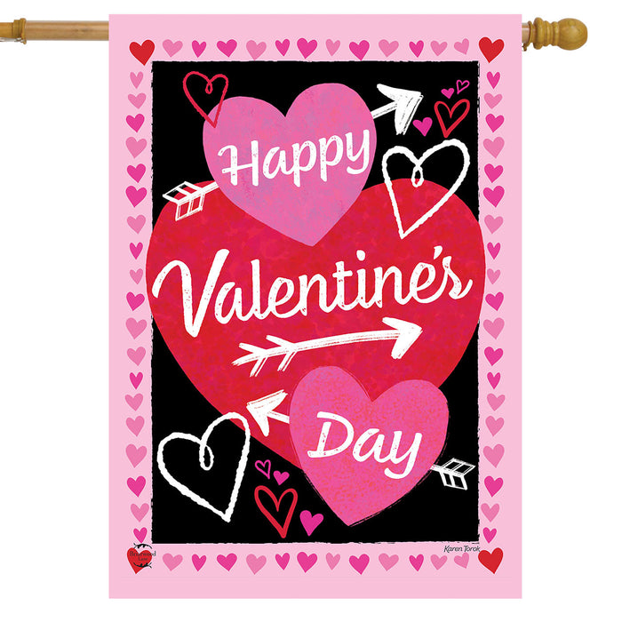 Cupid's Hearts Banner Flag