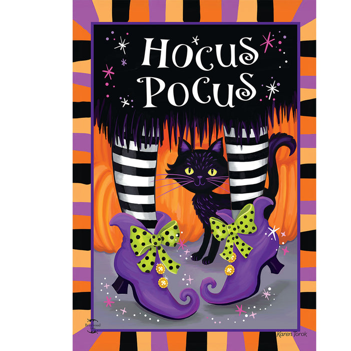 Hocus Pocus Black Kitty Decorative Flag