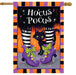 Hocus Pocus Black Kitty Banner Flag