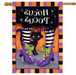 Hocus Pocus Black Kitty Banner Flag