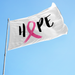 3x5' Hope Pink Ribbon Polyester Flag - Made In USA