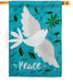 Want Peace Dove Banner Flag