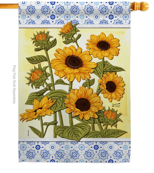 Sunflowers Banner Flag