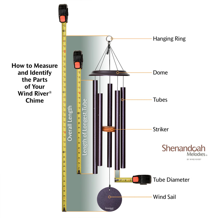 How to Measure Shenandoah Melodies Wind Chimes