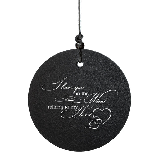 27" I Hear You in the Wind Black Wind Chime (6 Tubes)