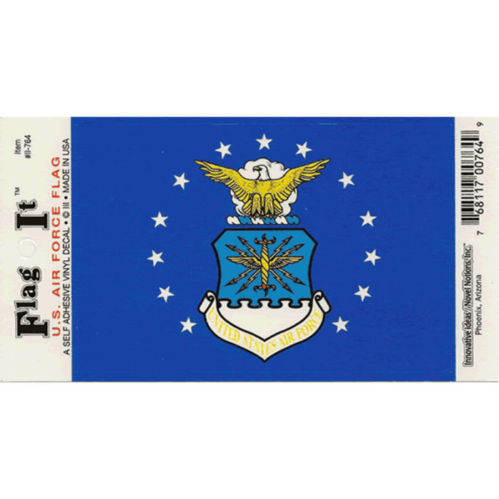 US Air Force Flag Emblem Decal  - Made in USA