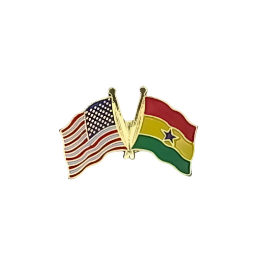 Ghana/USA Dual Flags Lapel Pin 2025