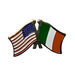 Ireland/USA Dual Flags Lapel Pin 2025